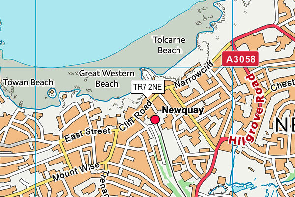TR7 2NE map - OS VectorMap District (Ordnance Survey)