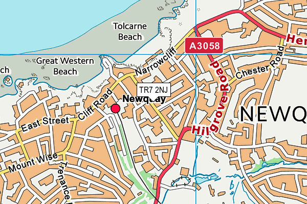 TR7 2NJ map - OS VectorMap District (Ordnance Survey)