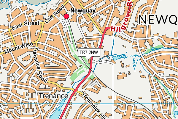 TR7 2NW map - OS VectorMap District (Ordnance Survey)