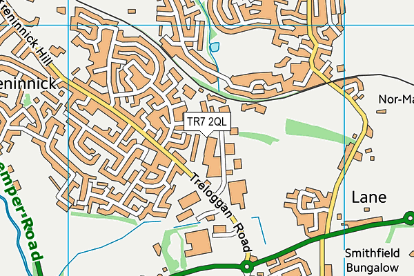 TR7 2QL map - OS VectorMap District (Ordnance Survey)