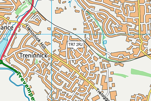 TR7 2RJ map - OS VectorMap District (Ordnance Survey)