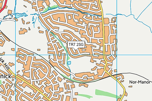 TR7 2SG map - OS VectorMap District (Ordnance Survey)
