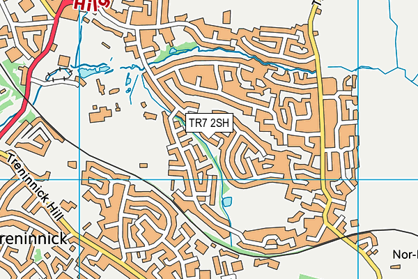 TR7 2SH map - OS VectorMap District (Ordnance Survey)