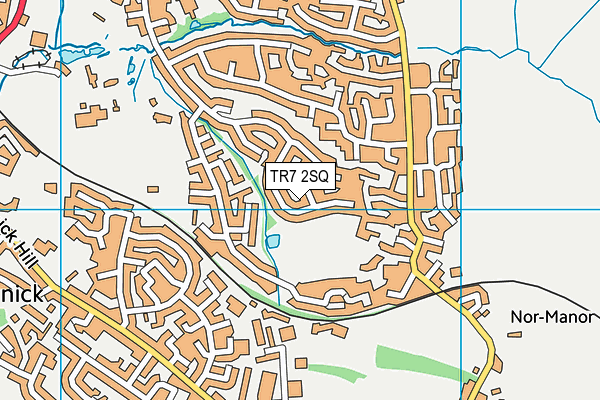 TR7 2SQ map - OS VectorMap District (Ordnance Survey)
