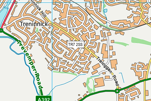 TR7 2SS map - OS VectorMap District (Ordnance Survey)