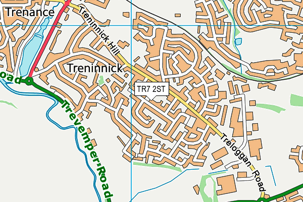 TR7 2ST map - OS VectorMap District (Ordnance Survey)