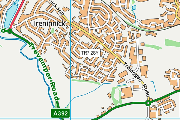 TR7 2SY map - OS VectorMap District (Ordnance Survey)