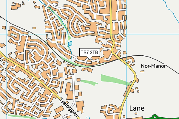 TR7 2TB map - OS VectorMap District (Ordnance Survey)