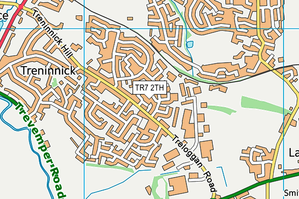TR7 2TH map - OS VectorMap District (Ordnance Survey)