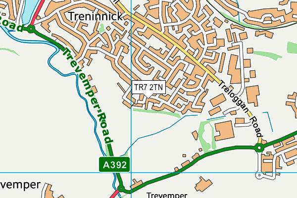 TR7 2TN map - OS VectorMap District (Ordnance Survey)