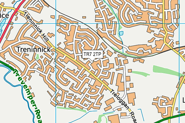 TR7 2TP map - OS VectorMap District (Ordnance Survey)
