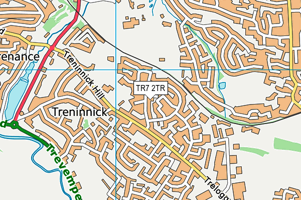 TR7 2TR map - OS VectorMap District (Ordnance Survey)