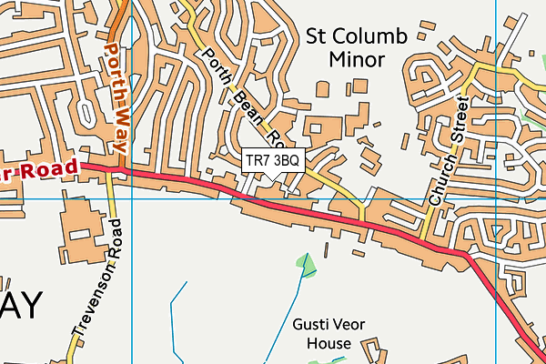 TR7 3BQ map - OS VectorMap District (Ordnance Survey)