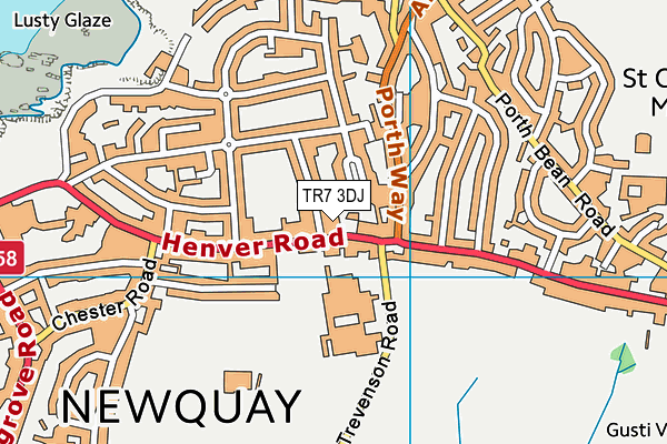 Map of HIGGINS NEWQUAY LTD at district scale
