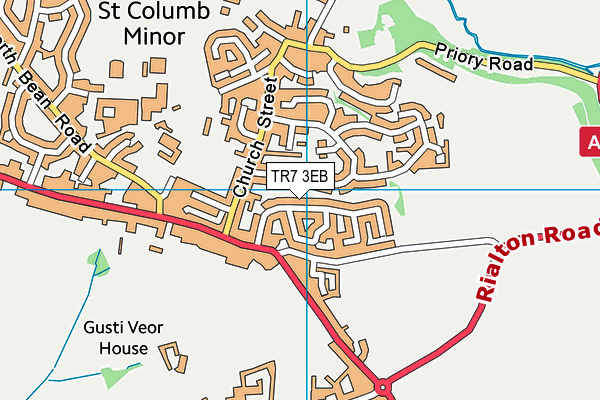 TR7 3EB map - OS VectorMap District (Ordnance Survey)