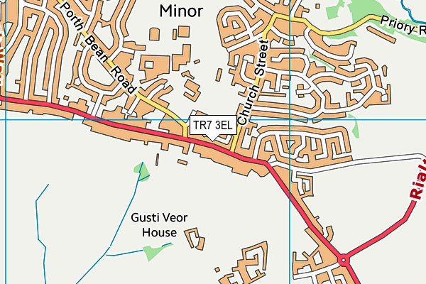 TR7 3EL map - OS VectorMap District (Ordnance Survey)