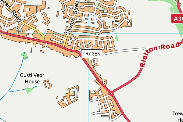 TR7 3EN map - OS VectorMap District (Ordnance Survey)