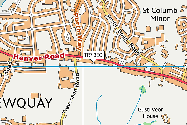 TR7 3EQ map - OS VectorMap District (Ordnance Survey)