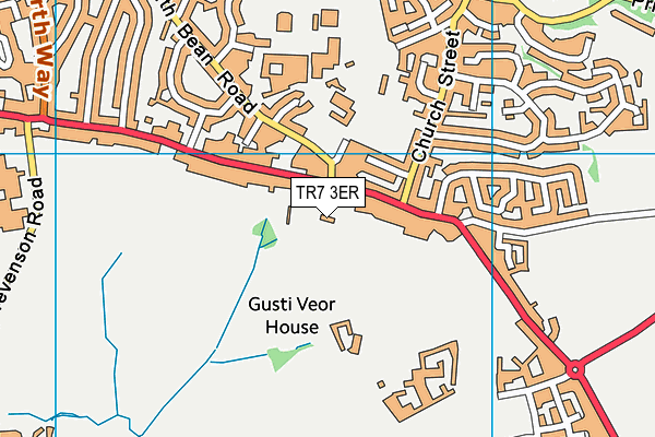 TR7 3ER map - OS VectorMap District (Ordnance Survey)