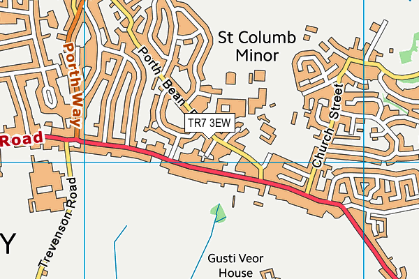 TR7 3EW map - OS VectorMap District (Ordnance Survey)