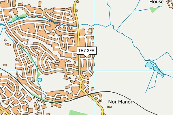 TR7 3FA map - OS VectorMap District (Ordnance Survey)