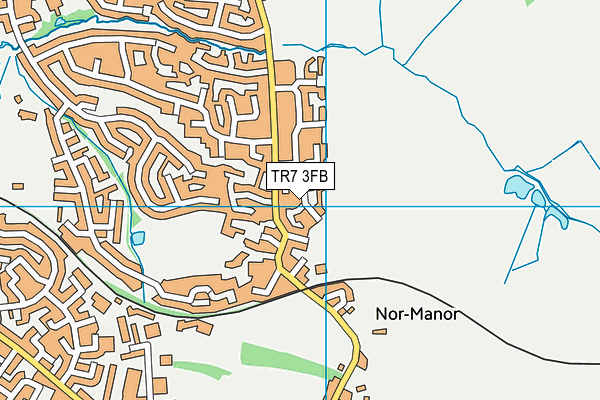 TR7 3FB map - OS VectorMap District (Ordnance Survey)