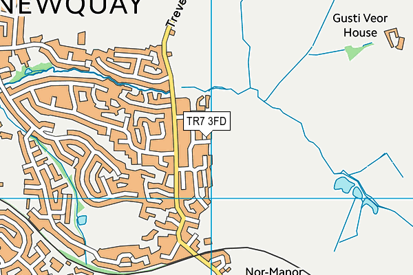 TR7 3FD map - OS VectorMap District (Ordnance Survey)