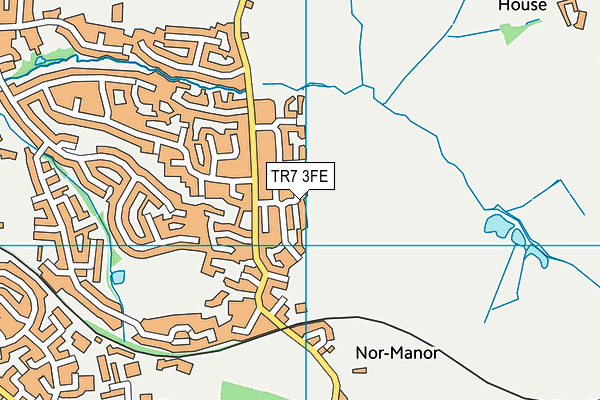 TR7 3FE map - OS VectorMap District (Ordnance Survey)