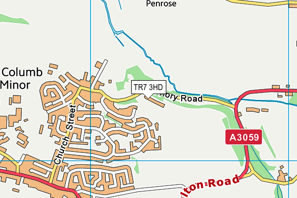 TR7 3HD map - OS VectorMap District (Ordnance Survey)