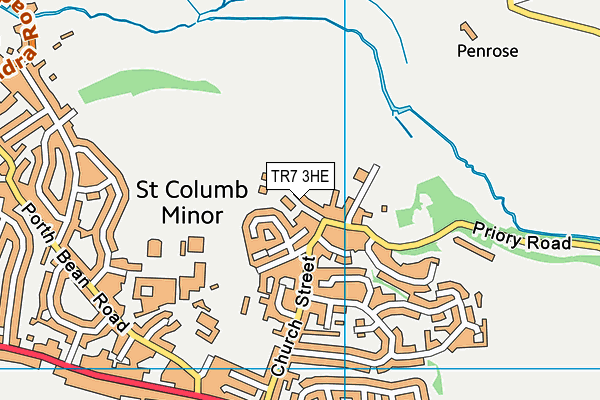 TR7 3HE map - OS VectorMap District (Ordnance Survey)