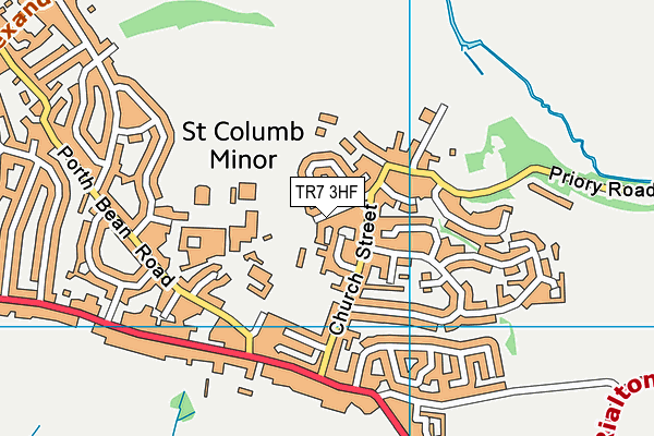 TR7 3HF map - OS VectorMap District (Ordnance Survey)