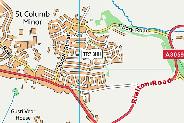 TR7 3HH map - OS VectorMap District (Ordnance Survey)