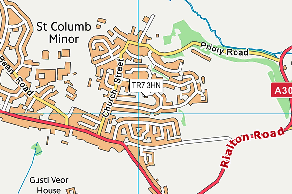 TR7 3HN map - OS VectorMap District (Ordnance Survey)