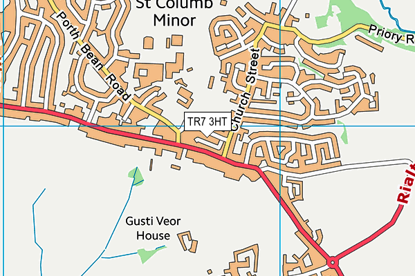 TR7 3HT map - OS VectorMap District (Ordnance Survey)