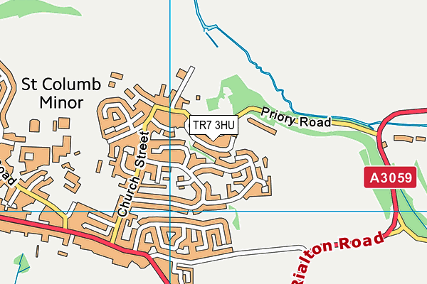 TR7 3HU map - OS VectorMap District (Ordnance Survey)