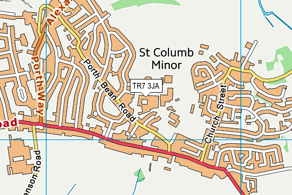 Sportshub @ Treviglas map (TR7 3JA) - OS VectorMap District (Ordnance Survey)