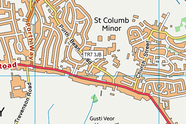 TR7 3JB map - OS VectorMap District (Ordnance Survey)