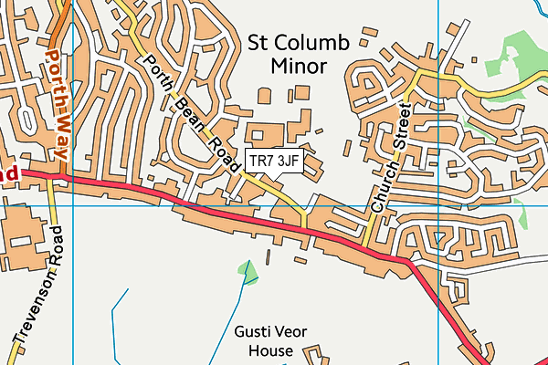 TR7 3JF map - OS VectorMap District (Ordnance Survey)