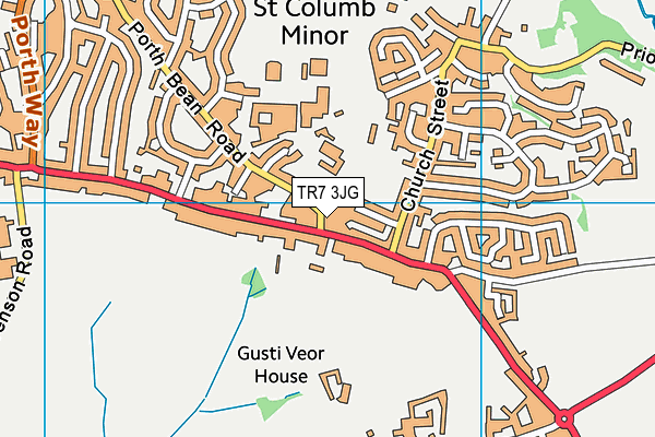 TR7 3JG map - OS VectorMap District (Ordnance Survey)