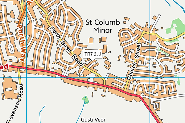 TR7 3JJ map - OS VectorMap District (Ordnance Survey)