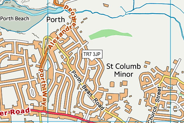 TR7 3JP map - OS VectorMap District (Ordnance Survey)