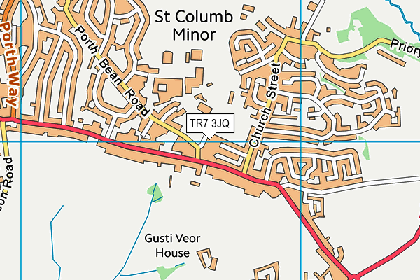 TR7 3JQ map - OS VectorMap District (Ordnance Survey)