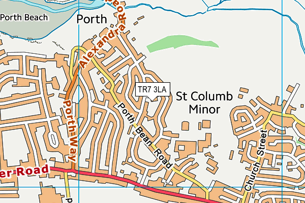 TR7 3LA map - OS VectorMap District (Ordnance Survey)