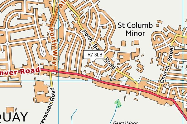 TR7 3LB map - OS VectorMap District (Ordnance Survey)