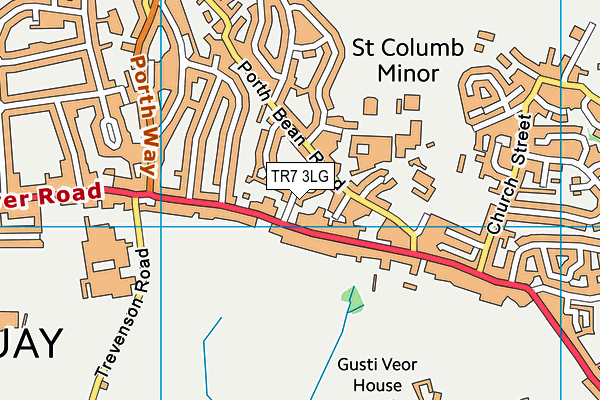 TR7 3LG map - OS VectorMap District (Ordnance Survey)