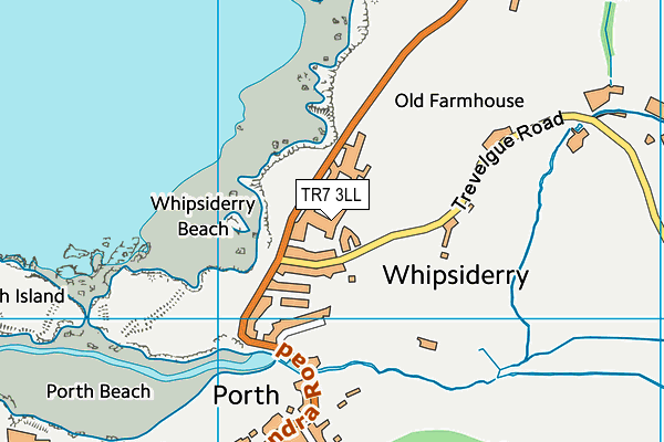 TR7 3LL map - OS VectorMap District (Ordnance Survey)