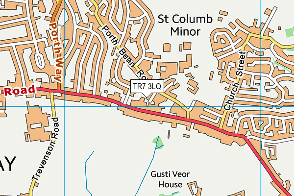 TR7 3LQ map - OS VectorMap District (Ordnance Survey)