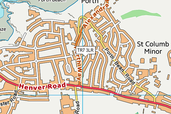 TR7 3LR map - OS VectorMap District (Ordnance Survey)