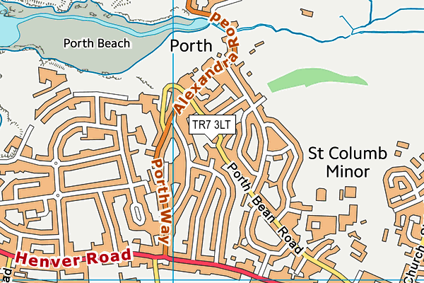 TR7 3LT map - OS VectorMap District (Ordnance Survey)