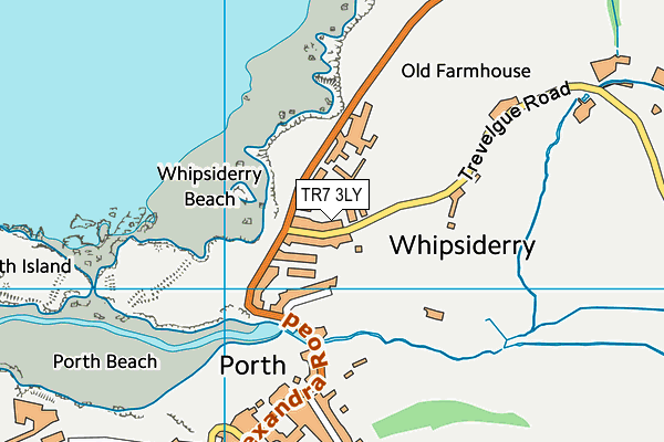 TR7 3LY map - OS VectorMap District (Ordnance Survey)